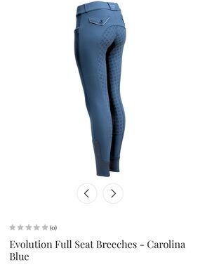 Halter Ego Evolution Full Seat Breeches in Carolina Blue